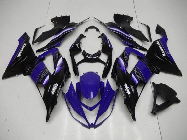 Carénage ZX6R 13-18 - Noir Bleu