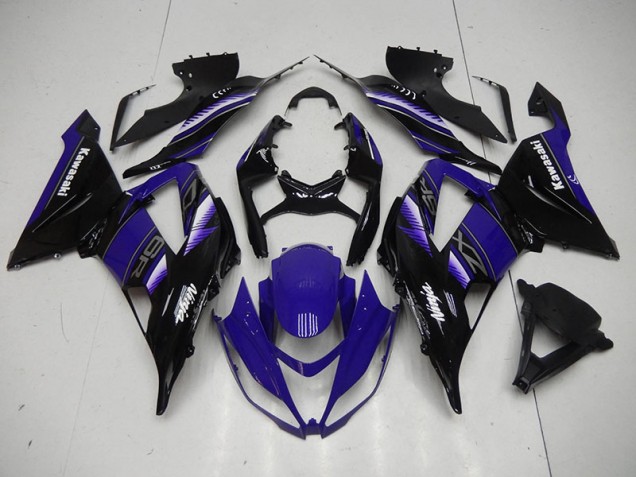 Carénage ZX6R 13-18 - Noir Bleu Carénage ZX6R 13-18 - Noir Bleu