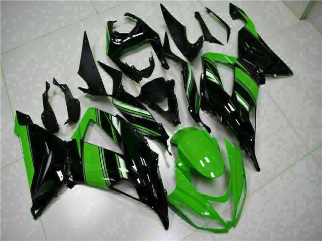 Carénage ZX6R 13-18 - Noir Vert