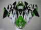Carénage ZX6R 13-18 - Vert Blanc Noir