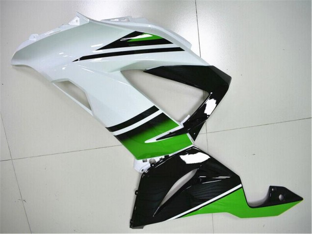 Carénage ZX6R 13-18 - Vert Blanc Noir