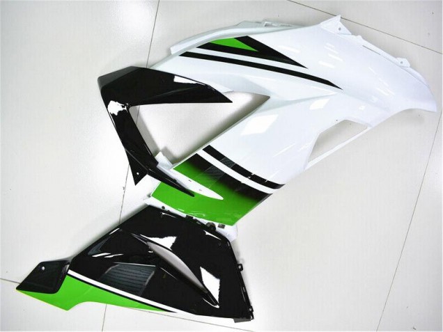 Carénage ZX6R 13-18 - Vert Blanc Noir