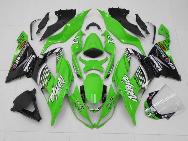 Carénage ZX6R 13-18 - Vert Noir 11