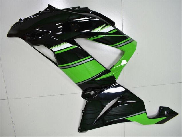 Carénage ZX6R 13-18 - Vert Noir Carénage ZX6R 13-18 - Vert Noir