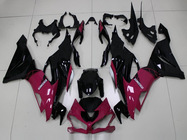 Carénage ZX6R 19-23 - Rose Noir Carénage ZX6R 19-23 - Rose Noir