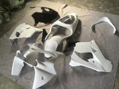 Carénage ZX9R 00-01 - Pure Blanc Noir Brillant