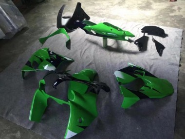 Carénage ZX9R 00-01 - Vert Noir Mat Ink Bleu