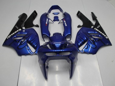 Carénage ZX9R 94-97 - Bleu Noir Flamme