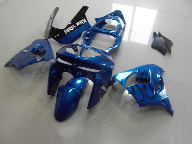 Carénage ZX9R 98-99 - Bleu Noir Flamme Carénage ZX9R 98-99 - Bleu Noir Flamme