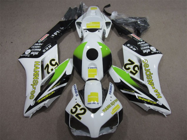 Carénages CBR 1000 RR 04-05 - Blanc Vert Hannspree 52