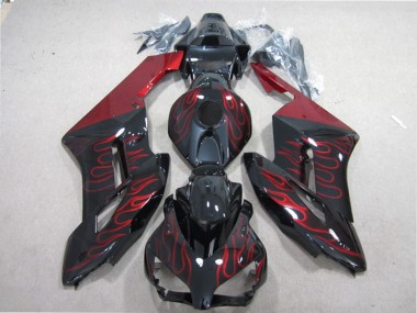 Carénages CBR 1000 RR 04-05 - Noir Rouge Flamme