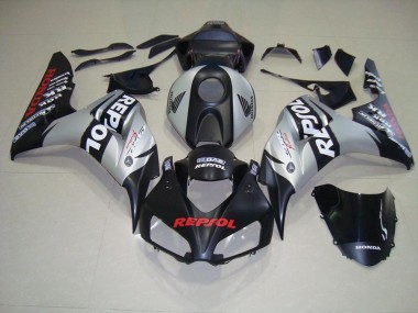 Carénages CBR 1000 RR 06-07 - Noir Mat Argent Repsol
