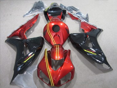 Carénages CBR 1000 RR 06-07 - Noir Rouge Jaune
