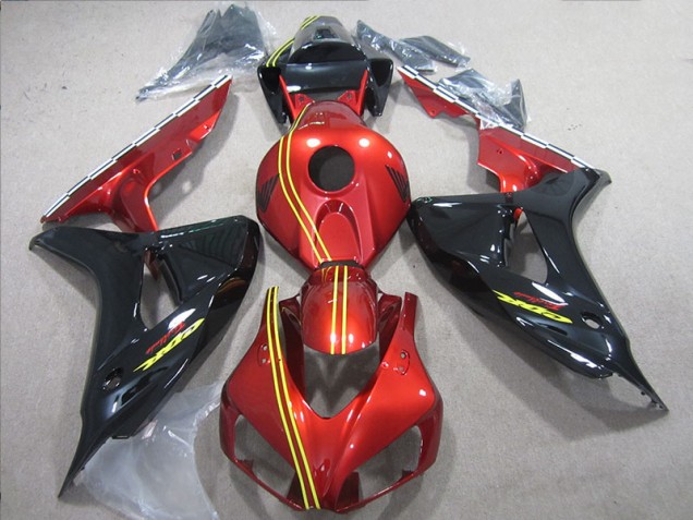 Carénages CBR 1000 RR 06-07 - Noir Rouge Jaune