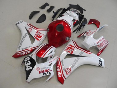Carénages CBR 1000 RR 08-11 - Blanc Rouge HARC Pro PIAA 634