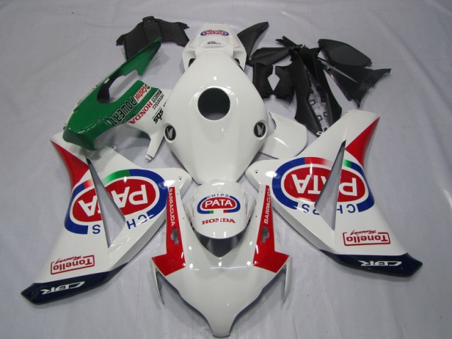 Carénages CBR 1000 RR 08-11 - Blanc Rouge PATA Carénages CBR 1000 RR 08-11 - Blanc Rouge PATA