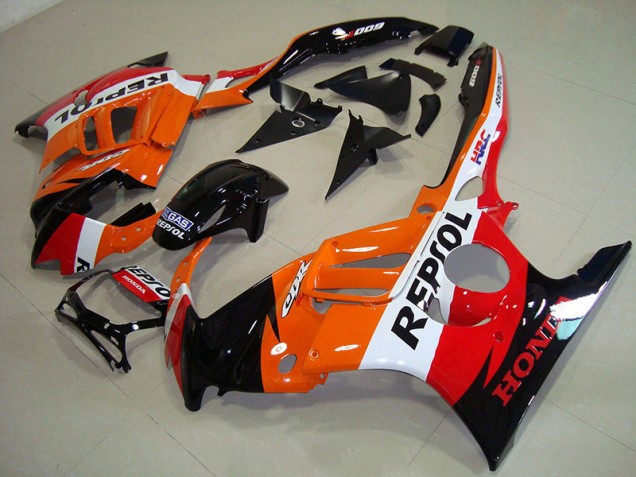 Carénages CBR 600 F3 95-98 - Noir Orange Repsol Carénages CBR 600 F3 95-98 - Noir Orange Repsol