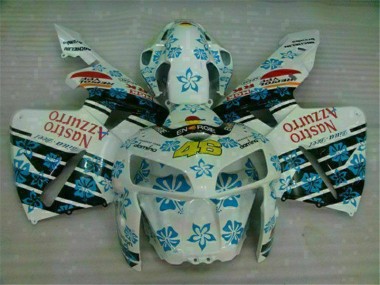 Carénages CBR 600 RR 05-06 - Blanc Bleu Nastro Azzurro 46