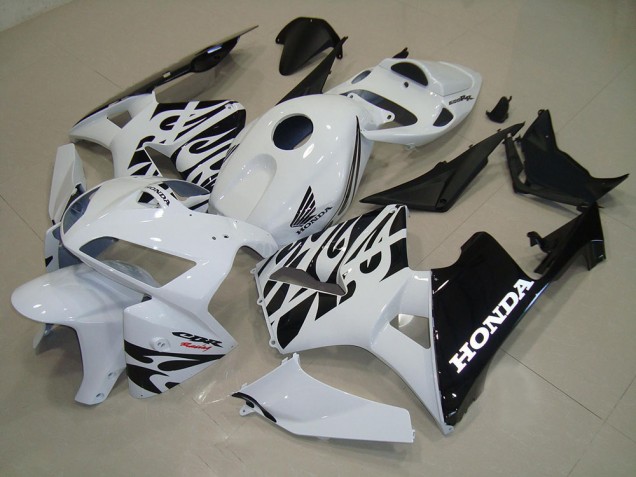 Carénages CBR 600 RR 05-06 - Blanc Noir Carénages CBR 600 RR 05-06 - Blanc Noir