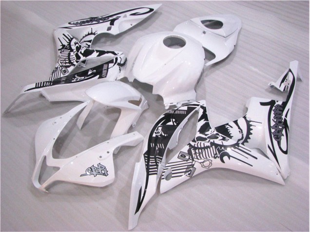 Carénages CBR 600 RR 07-08 - Noir Blanc