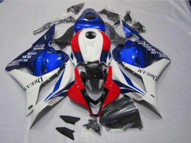 Carénages CBR 600 RR 09-12 - Blanc Bleu Rouge DREAM