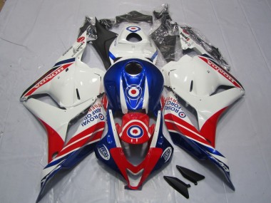 Carénages CBR 600 RR 09-12 - Blanc Bleu Rouge
