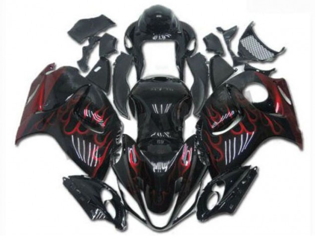 Carénages & Carrosserie GSXR 1300 Hayabusa 08-19 - Noir Rouge Carénages & Carrosserie GSXR 1300 Hayabusa 08-19 - Noir Rouge