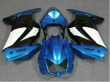 Carénages EX250 08-12 - Bleu Blanc Noir Ninja