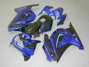 Carénages EX250 08-12 - Noir Bleu