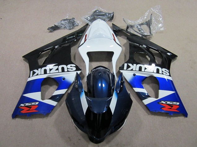 Carénages GSXR 1000 K3 03-04 - Bleu Blanc Décalque Carénages GSXR 1000 K3 03-04 - Bleu Blanc Décalque