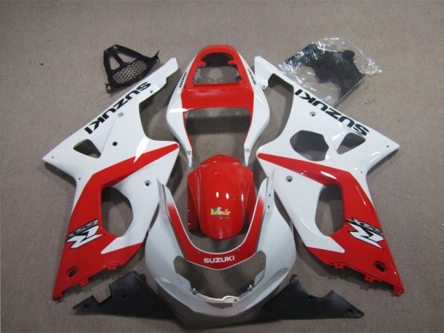 Carénages GSXR 1000 K3 03-04 - Rouge Blanc Carénages GSXR 1000 K3 03-04 - Rouge Blanc