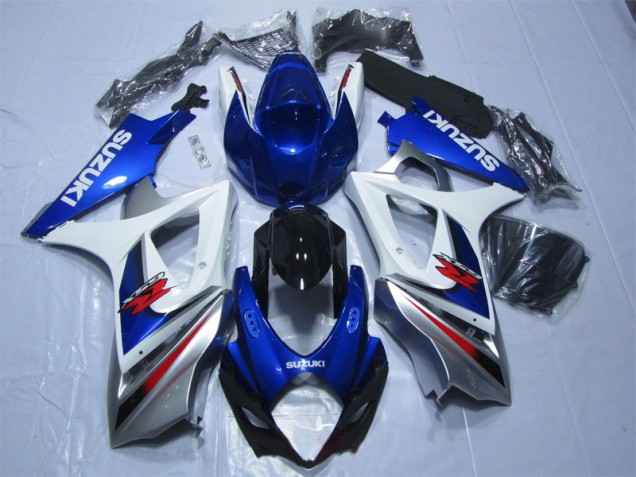 Carénages GSXR 1000 K7 07-08 - Bleu Blanc Carénages GSXR 1000 K7 07-08 - Bleu Blanc