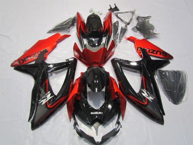 Carénages GSXR 1000 K7 07-08 - Noir Rouge Carénages GSXR 1000 K7 07-08 - Noir Rouge