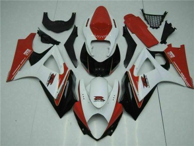 Carénages GSXR 1000 K7 07-08 - Rouge Blanc