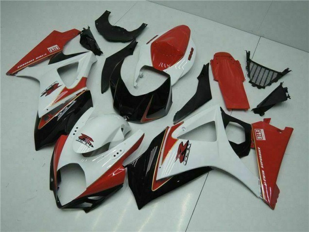 Carénages GSXR 1000 K7 07-08 - Rouge Blanc Carénages GSXR 1000 K7 07-08 - Rouge Blanc
