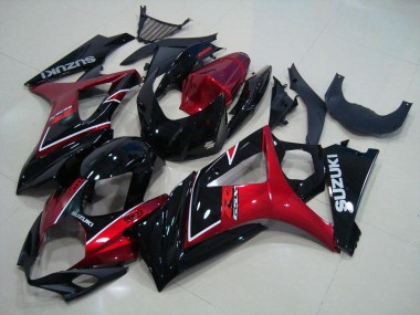 Carénages GSXR 1000 K7 07-08 - Rouge Noir