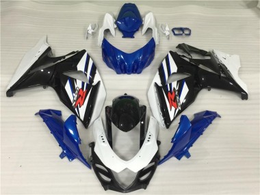 Carénages GSXR 1000 K9 09-16 - Blanc Bleu Noir