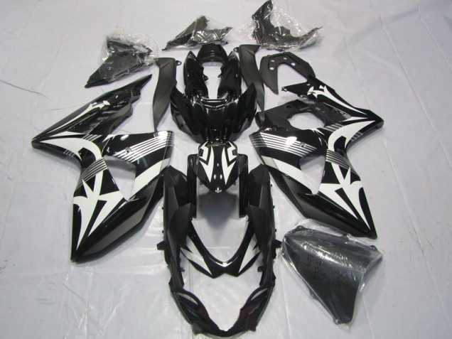 Carénages GSXR 1000 K9 09-16 - Noir Blanc
