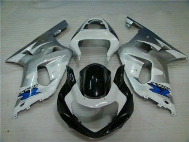 Carénages GSXR 600 / 750 K1 K2 K3 01-03 - Argent Noir