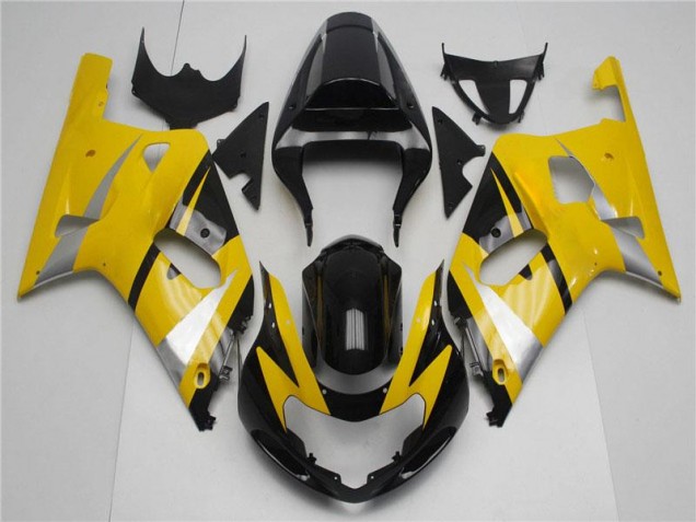 Carénages GSXR 600 / 750 K1 K2 K3 01-03 - Jaune Noir