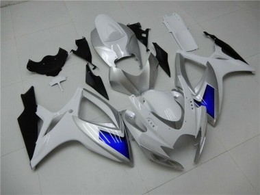 Carénages GSXR 600 / 750 K6 06-07 - Blanc Bleu