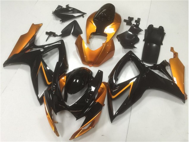 Carénages GSXR 600 / 750 K6 06-07 - Noir Orange Carénages GSXR 600 / 750 K6 06-07 - Noir Orange