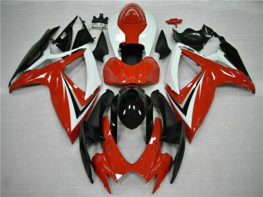 Carénages GSXR 600 / 750 K6 06-07 - Rouge Blanc