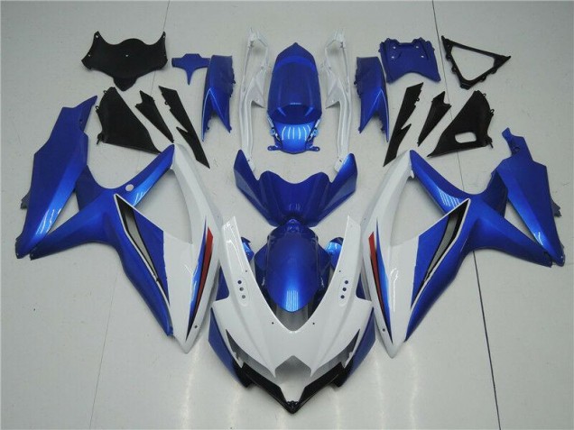 Carénages GSXR 600 / 750 K8 08-10 - Blanc Bleu Carénages GSXR 600 / 750 K8 08-10 - Blanc Bleu