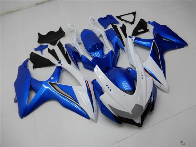 Carénages GSXR 600 / 750 K8 08-10 - Blanc Bleu Carénages GSXR 600 / 750 K8 08-10 - Blanc Bleu