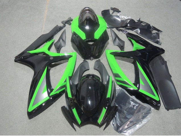 Carénages GSXR 600 K6 06-07 - Noir Vert