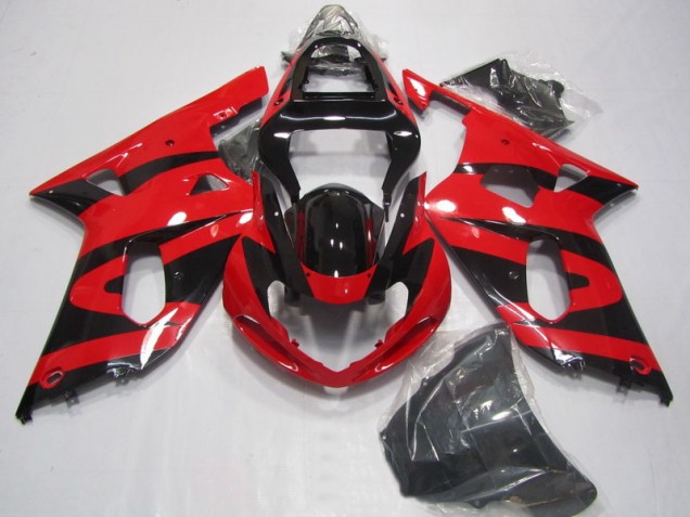 Carénages GSXR 750 K1 K2 K3 01-03 - Noir Rouge Carénages GSXR 750 K1 K2 K3 01-03 - Noir Rouge