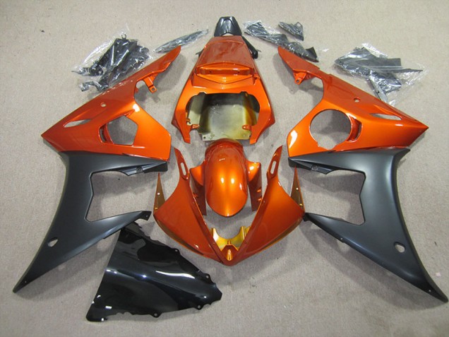 Carénages R6 03-05 - Orange Noir