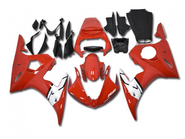Carénages R6 03-05 - Rouge Blanc