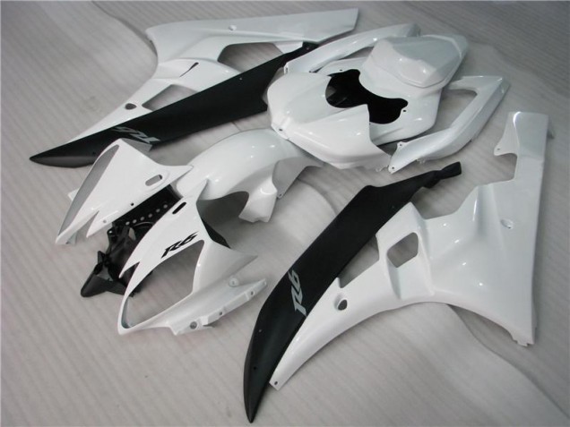 Carénages R6 06-07 - Blanc Noir